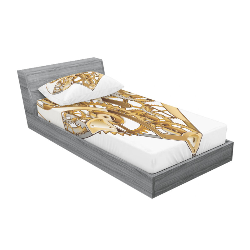 Microfiber Sheet Set, Twin Sheet Set with Fitted Sheet