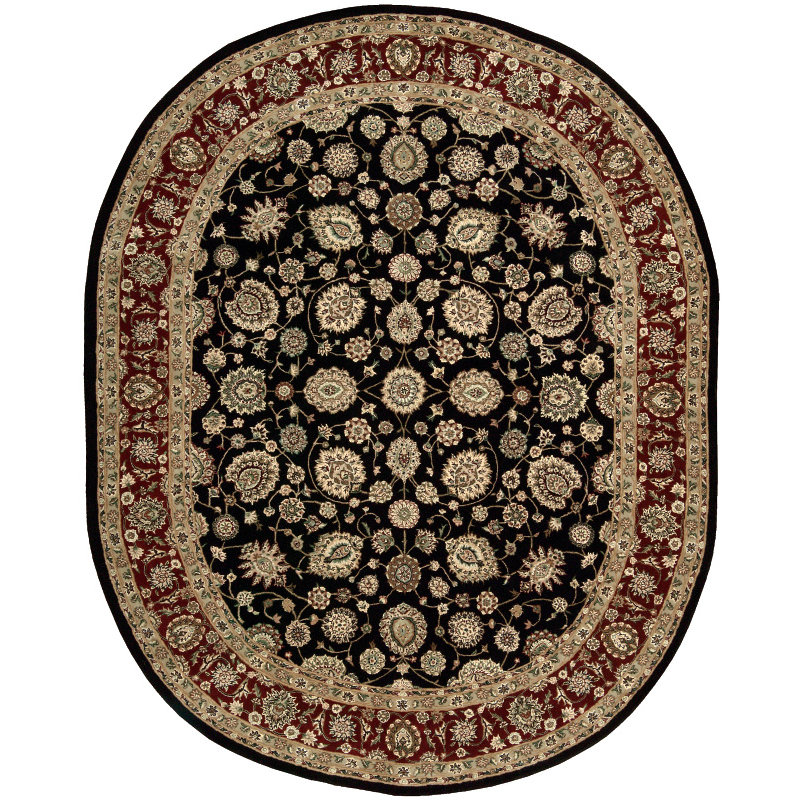 Ellerswick Wool Oriental Indoor Rug, Rectangle 5'6" x 8'6"
