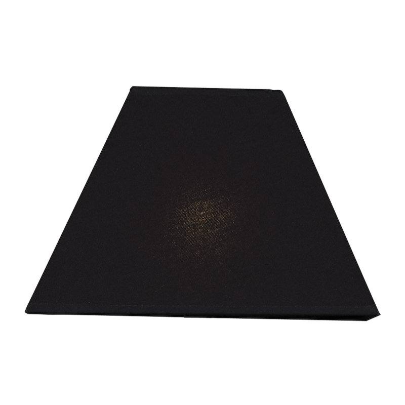 Renteria 16cm H Cotton Rectangle Lamp Shade, Black