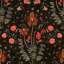 Hippie Spirit Floral Wallpaper Roll-62105192