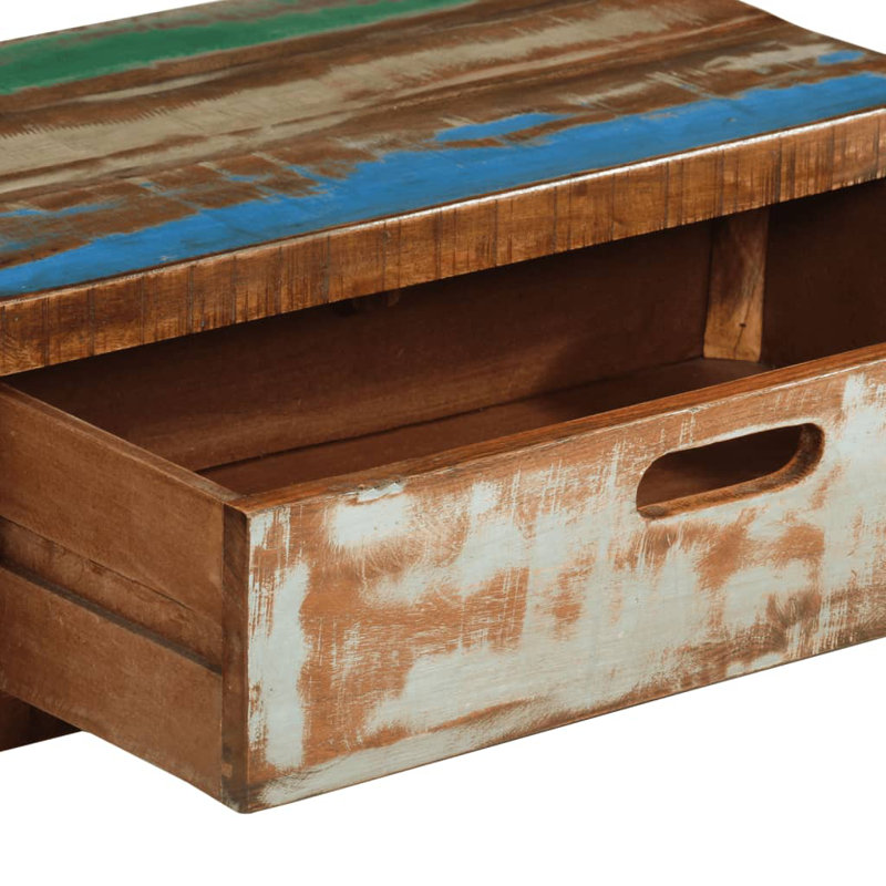 Suffolk TV Stand Solid Wood Reclaimed, Green
