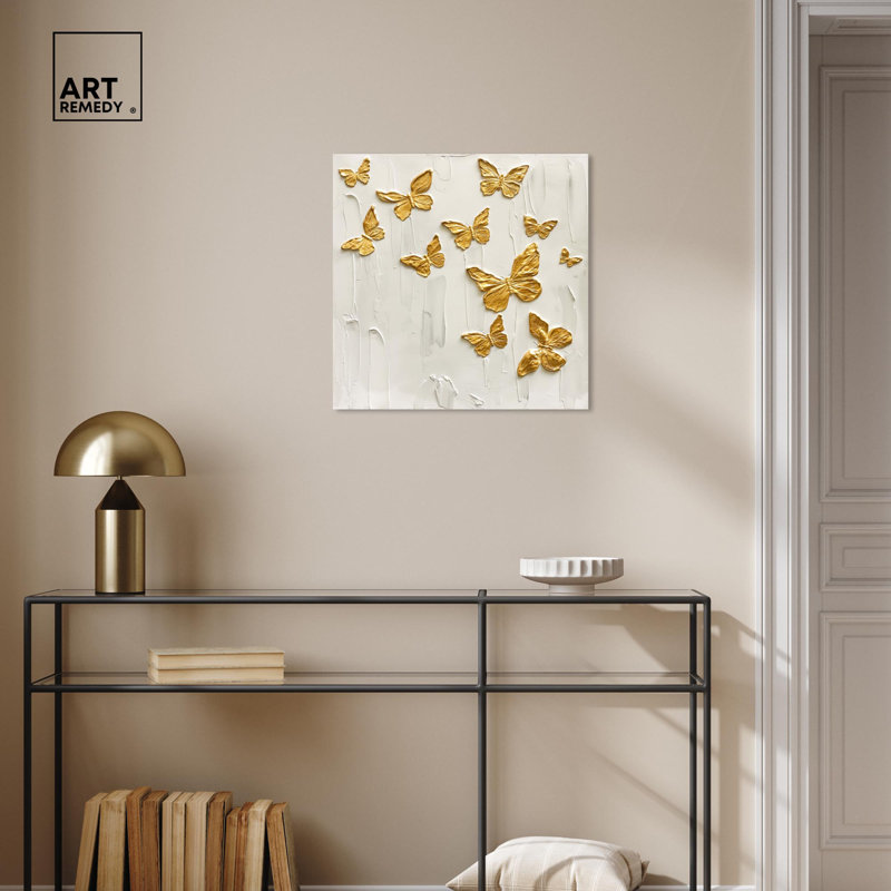 Art mural Mariposas A Volar, Toile tendue, H 20 po x l 20 po