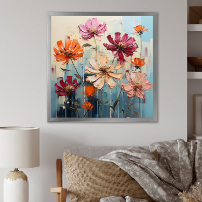 «Zinnias Bold» sur toile