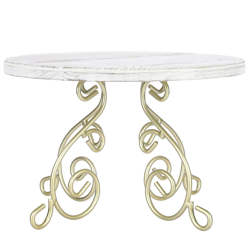 Cake Stand, Whitewashed