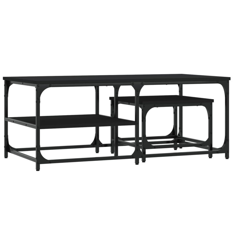 Sherick Four Leg Coffee Table, Black