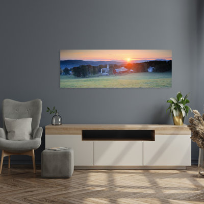 Sunrise Peacham Vt USA, art contemporain abstrait architecture murale