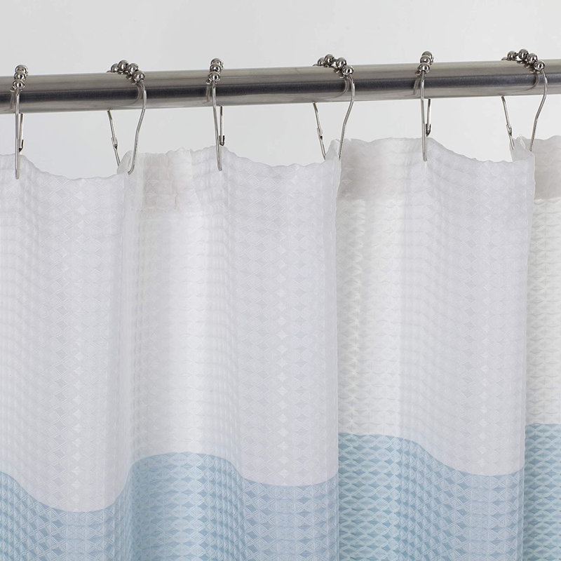 Rideau de douche simple, Bleu
