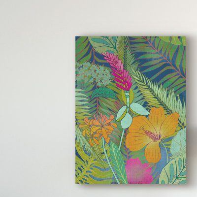 « tropical tapisserie ii », reproduction d’impression sur toile tendue