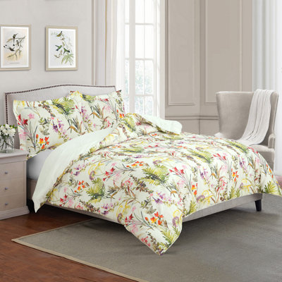 Arboretum Modern & Contemporary Cotton Channel Floral Comforter