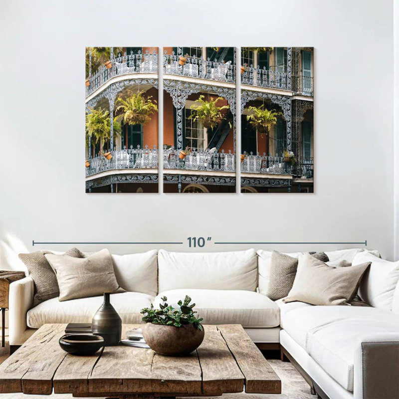Balcons de style français Sebbie, H 48 po x l 74 po