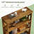 Classic Wooden Bookshelf,Elegant Display Shelves,Sturdy Freestanding Bookcase
