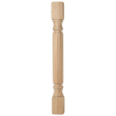 Unfinished Rubberwood Post