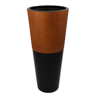 Pot de fleurs en bois et placage