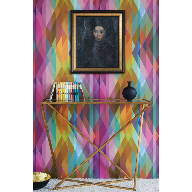 Prism Geometric Wallpaper Roll, Pastel