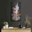  Art mural en métal «Bird On Vases» par Heather Gauthier, 12 po x 24 po