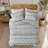 3 Pieces King Cal King Quilt Set 106 x 94 Inch Cotton Reversible Bedding-135278172