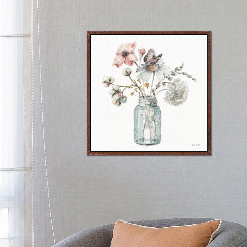 A Country Weekend IX by Lisa Audit - Print on Canvas, Classic Brown Wood Framed, 66.04 cm H x 66.04 cm W
