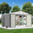 Galvanized Steel Horizontal Storage Shed-93574009-93574008