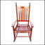 Grande chaise Adirondack berçante en bois massif Cariel-75596541