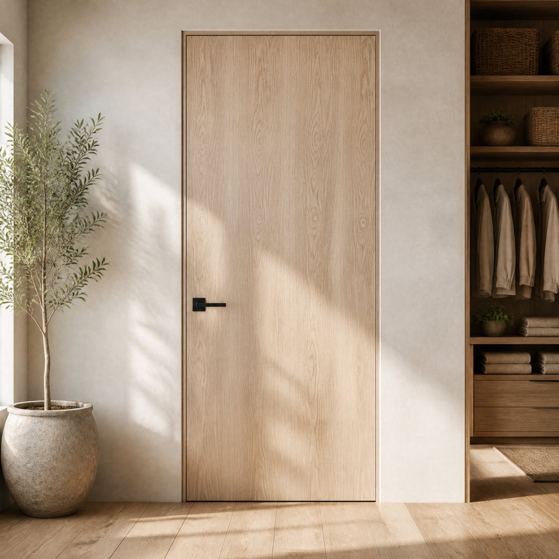 Dalle de porte intérieure non plaquée en chêne blanc, 32 x 80 pouces
