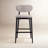 Ena Lucia Bar/Counter Stool - Harvest Jute Seat - Ebano Frame-653515076-653515077
