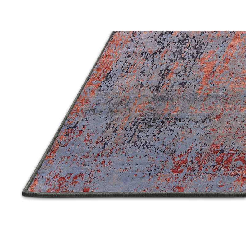 Tapis abstrait gris, Rectangle 5 pi x 7 pi