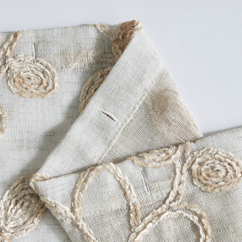 Babin Floral Shower Curtain, Linen