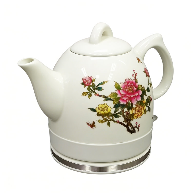 Bouilloire électrique à changement de couleur en céramique Fixturedisplays®, bouilloire 1000 W, 1 litre, 4 tasses, 110 V, maison et bureau 15000-R1