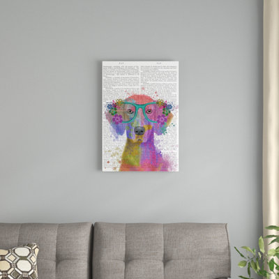 « arc de splash weimar portrait on print background », reproduction d’impression sur toile tendue Fab Funky
