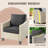 Wicker 2 - Person Patio Conversation Sets with Cushions-1853002538