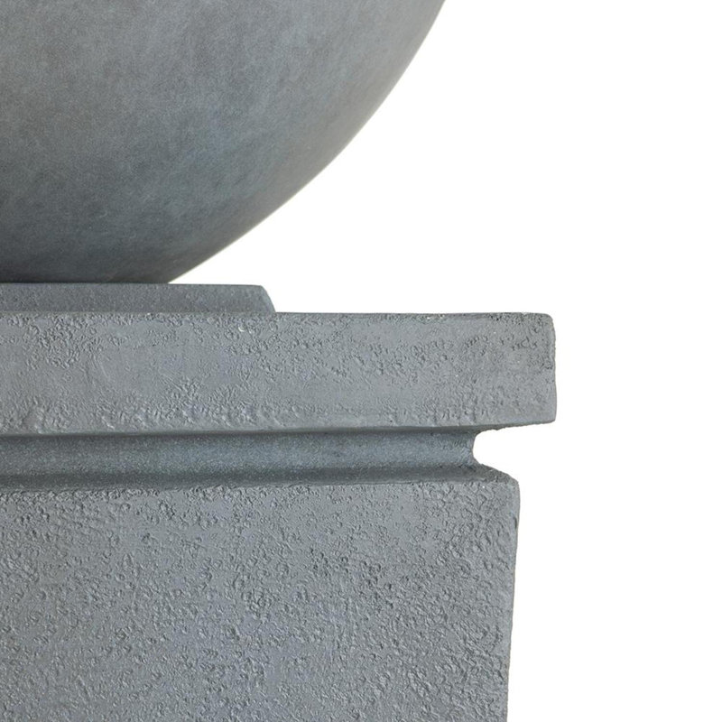 Fontaine Duponta Polystone, H 44,5 po x l 20,9 po x P 20,9 po