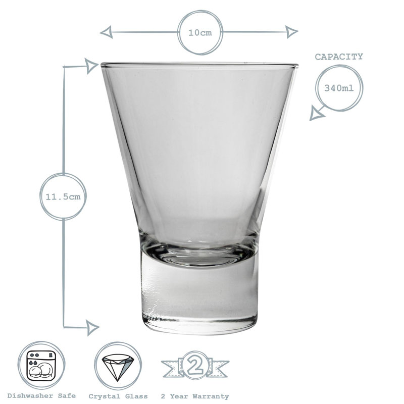 Ypsilon Water Glasses, 6, 150ml