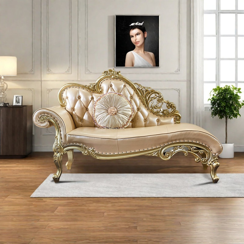 Chaise en chêne massif, Orienté à gauche (vu de face)