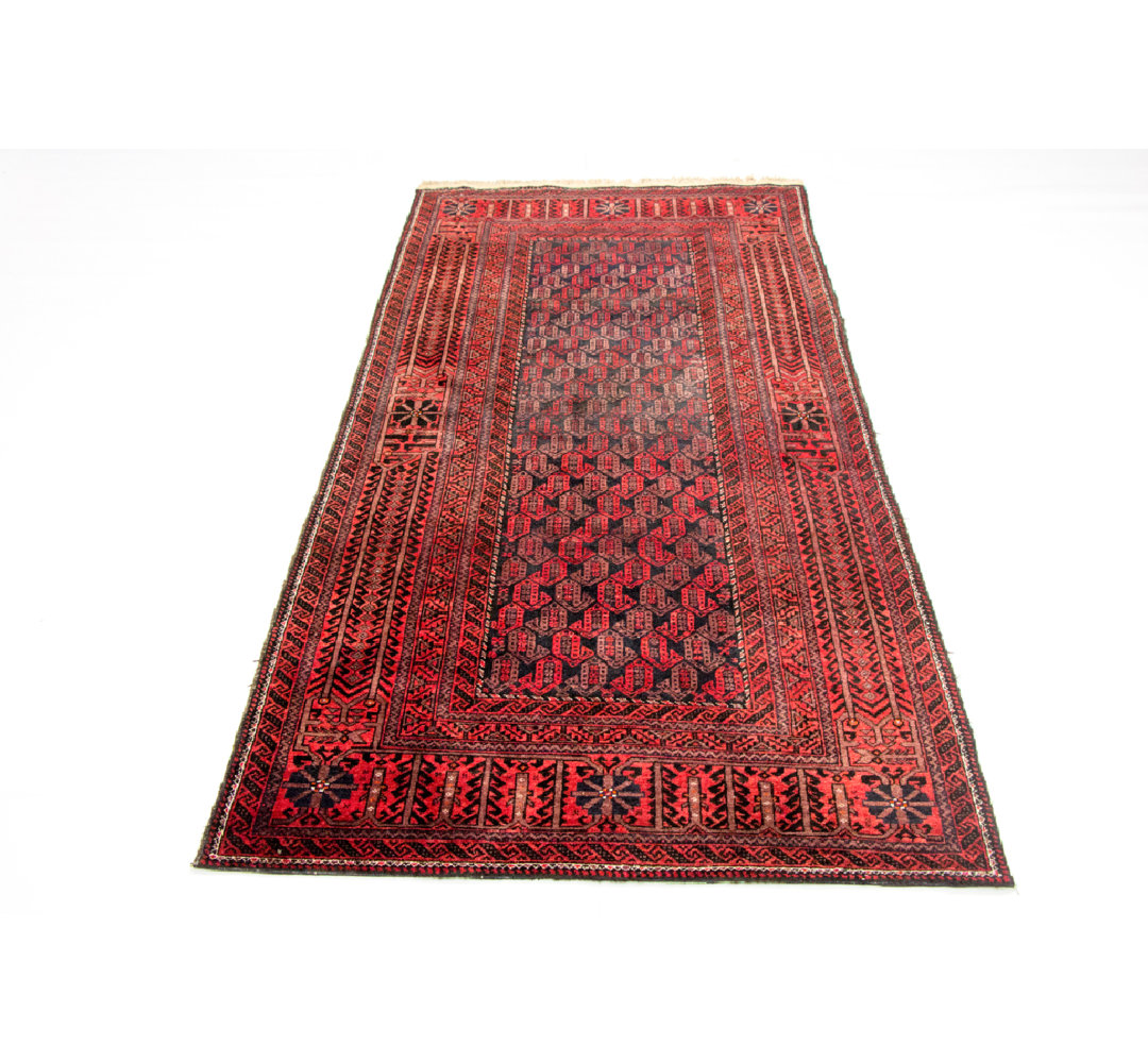 Colerane Hand Hooked Wool Blue Indoor/Outdoor Rug