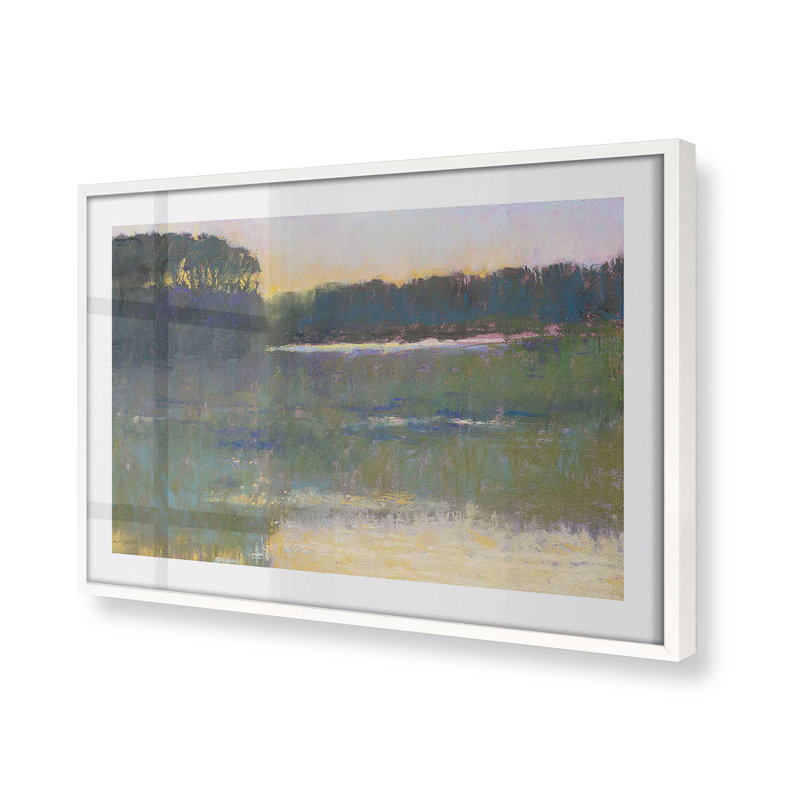 «Barnyard Mysteries» encadré sur papier par Carol Strock Wasson, Blanc opaque, H 17 po x l 21 po x P 1,25 po