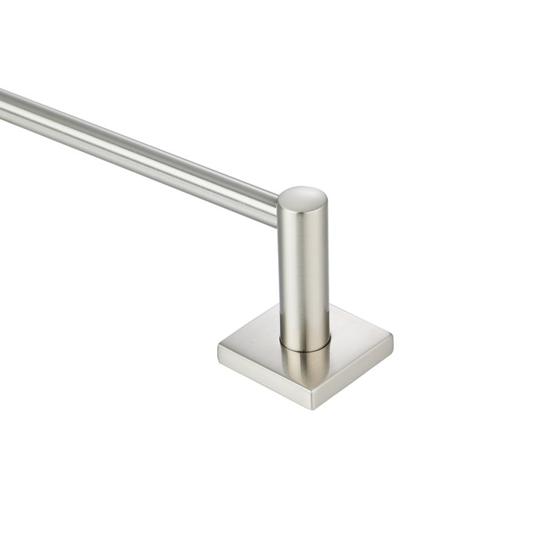 Avalon - Porte-serviettes simple, H 2,76 po x l 10,43 po x P 2,76 po, Nickel satiné