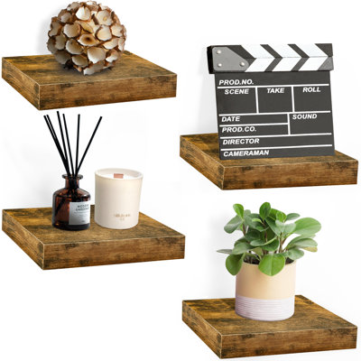  Floating Shelves with Invisible Mounting Set of 4