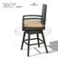 Tabouret de bar 59 po avec coussin Alzado