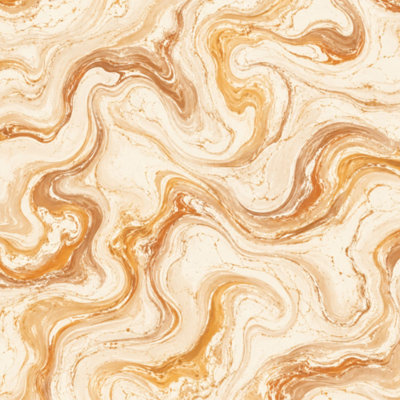 Papier peint adhésif auto-adhésif amovible en agate orange avec papier autocollant pour armoire de cuisine de chambre à coucher 17,7 po x 118 po