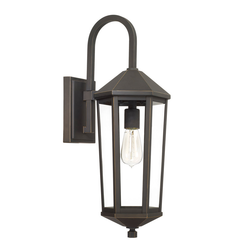 Marek 23" H Outdoor Wall Lantern, Oiled Bronze