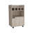 Modern Bar Cart with 2 Open Shelves  4 Cubbies and Cabinet-2117371460