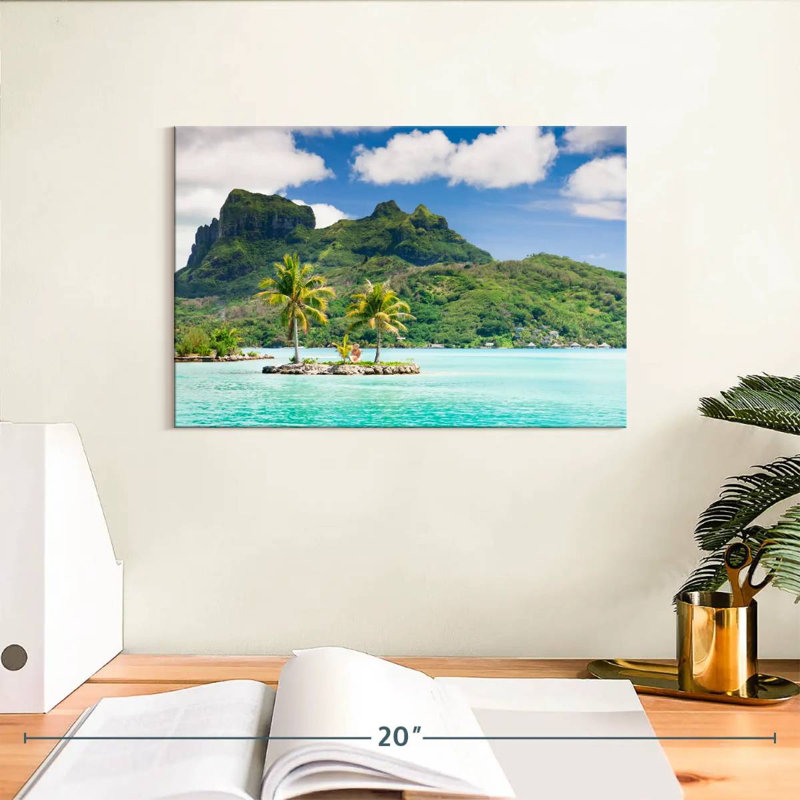 Gillard Bora Bora Tiki Islet, H 8 po x l 12 po