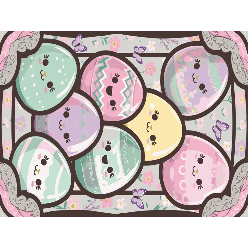 Tapis de vacances de Pâques The Holiday Aisle®, Rectangle 5 pi x 7 pi