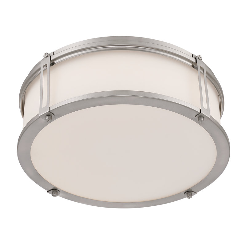 Plafonnier encastré à DEL 15 po Merick, Nickel
