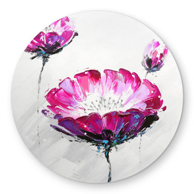 Pink Wild Flowers Rug | Bedroom Flowers Outdoor Area Decor