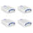 1.75L Storage Bin w/Snap Lid & Clip Lock Handle, 8 Pack, Clear