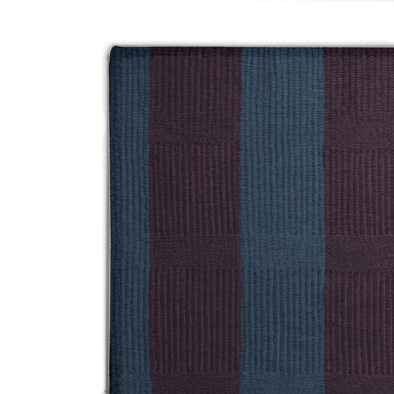 Tapis intérieur / extérieur mauve à carreaux, Rectangulaire 2 pi x 3 pi