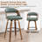 Artnagullian Swivel Vegan Leather Counter And Bar Stools-120950966-120950963