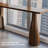 Retro Brown Rectangular Solid Wood Bar Table-1849934572