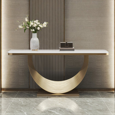 Italian-style modern minimalist console table
